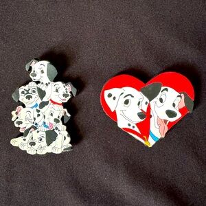 🌷Set of Two Vintage 1999 Disney 101 Dalmatians Magnets